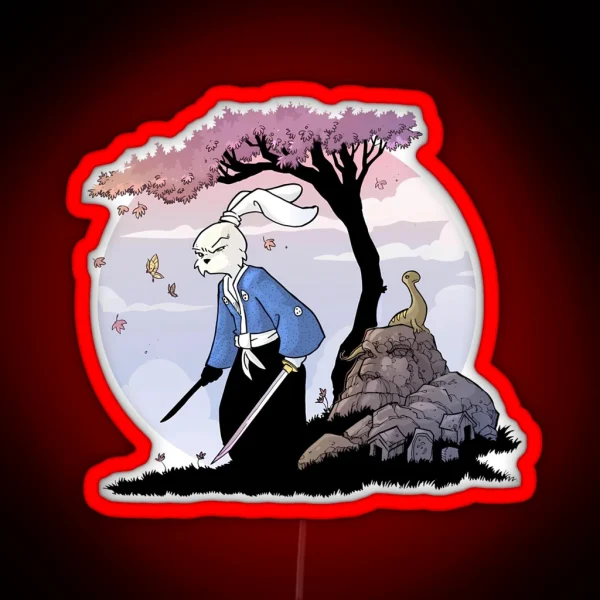 Usagi Yojimbo RGB Neon Sign
