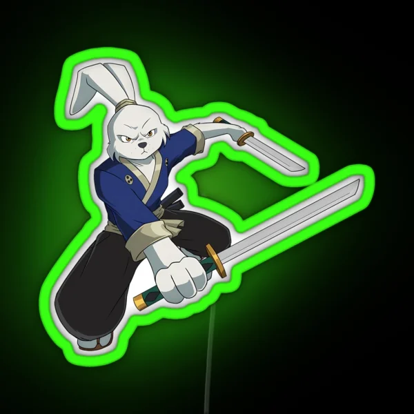 Usagi Yojimbo RGB Neon Sign