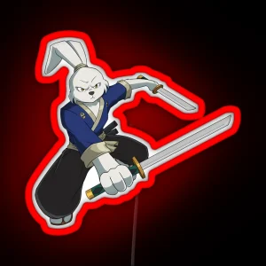 Usagi Yojimbo RGB Neon Sign