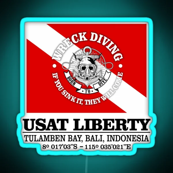 USAT Liberty Best Wrecks RGB Neon Sign