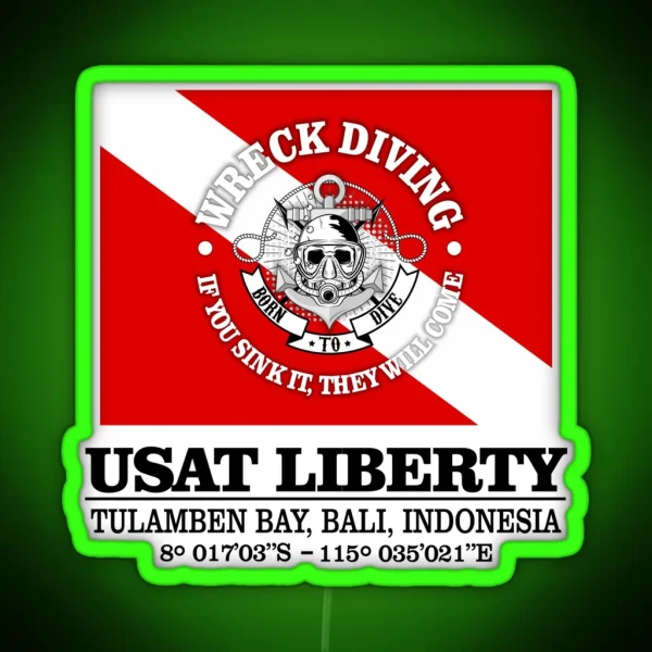 USAT Liberty Best Wrecks RGB Neon Sign