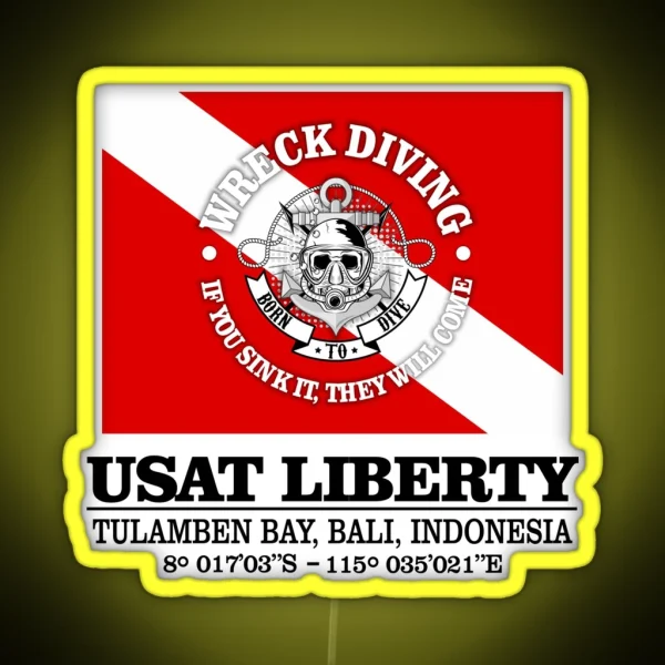 USAT Liberty Best Wrecks RGB Neon Sign