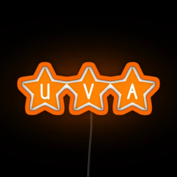 UVA Stars RGB Neon Sign