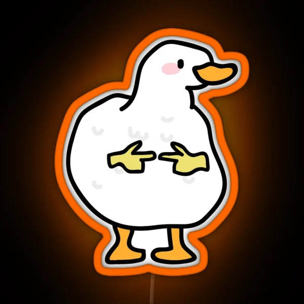 Uwu Duck RGB Neon Sign