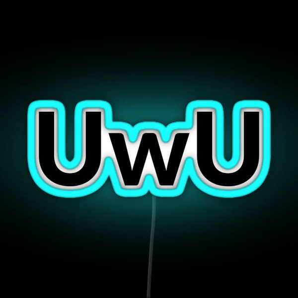 Uwu RGB Neon Sign