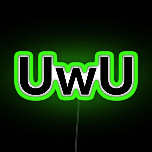 Uwu RGB Neon Sign