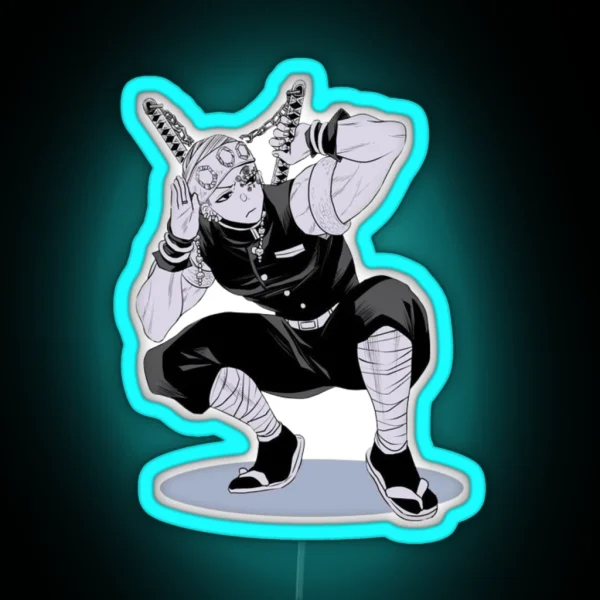 Uzui Double Swords RGB Neon Sign