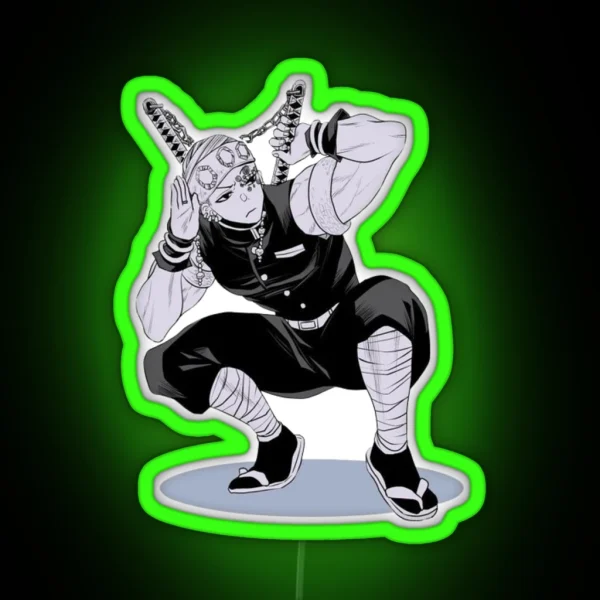Uzui Double Swords RGB Neon Sign