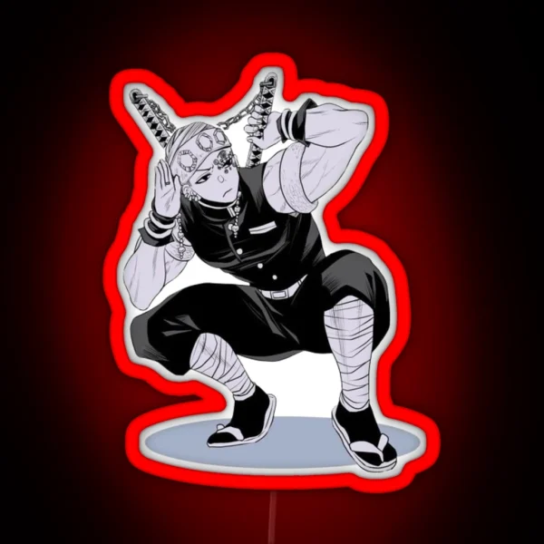 Uzui Double Swords RGB Neon Sign