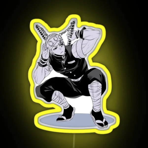 Uzui Double Swords RGB Neon Sign