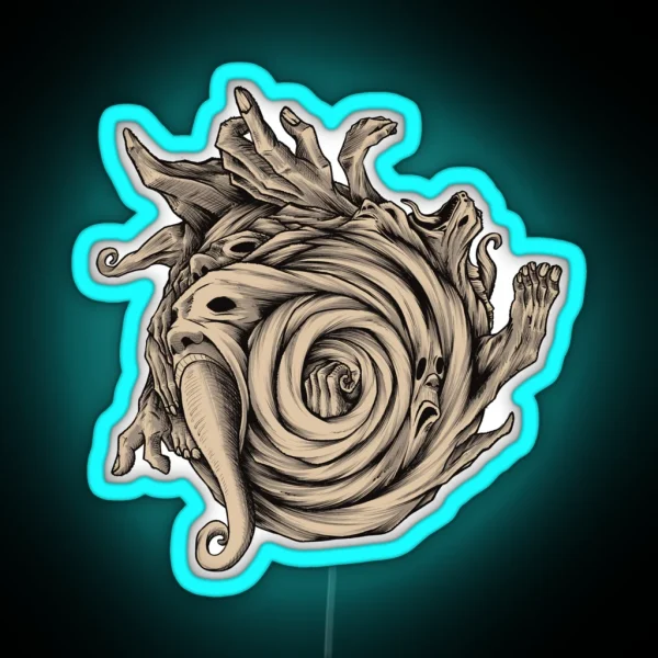 Uzumaki No Text RGB Neon Sign