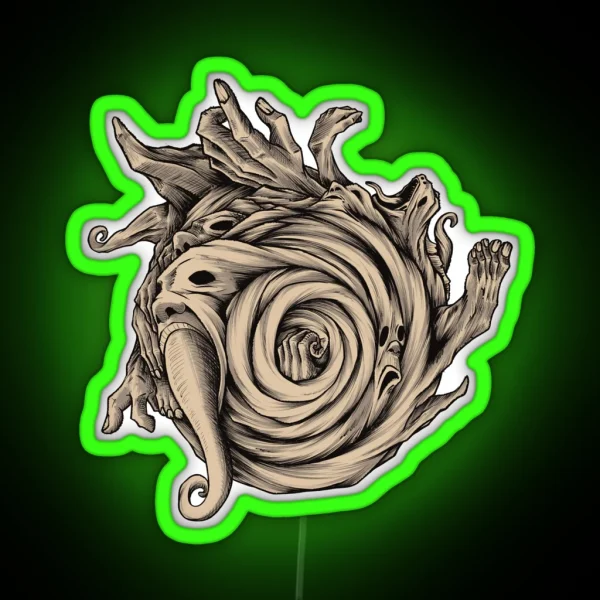 Uzumaki No Text RGB Neon Sign