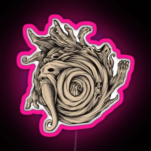 Uzumaki No Text RGB Neon Sign