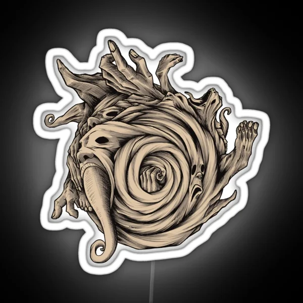 Uzumaki No Text RGB Neon Sign