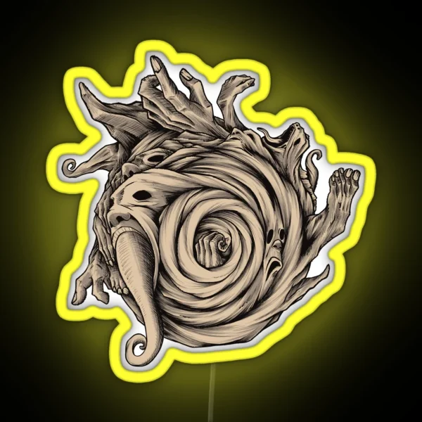 Uzumaki No Text RGB Neon Sign