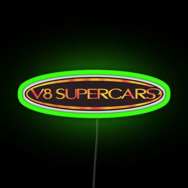 V8 Supercars RGB Neon Sign