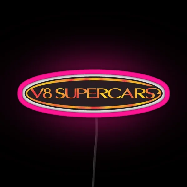 V8 Supercars RGB Neon Sign