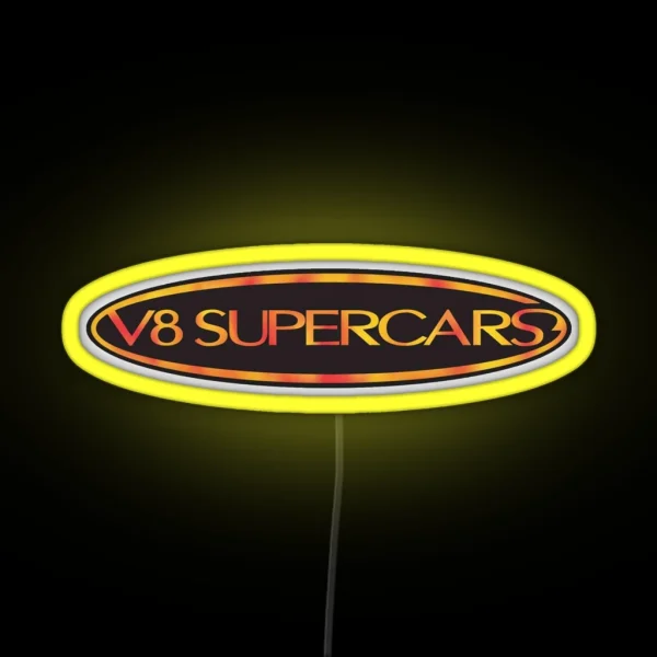 V8 Supercars RGB Neon Sign