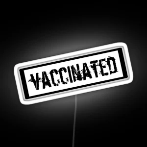 Vaccination Stamp RGB Neon Sign