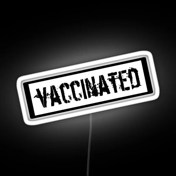 Vaccination Stamp RGB Neon Sign