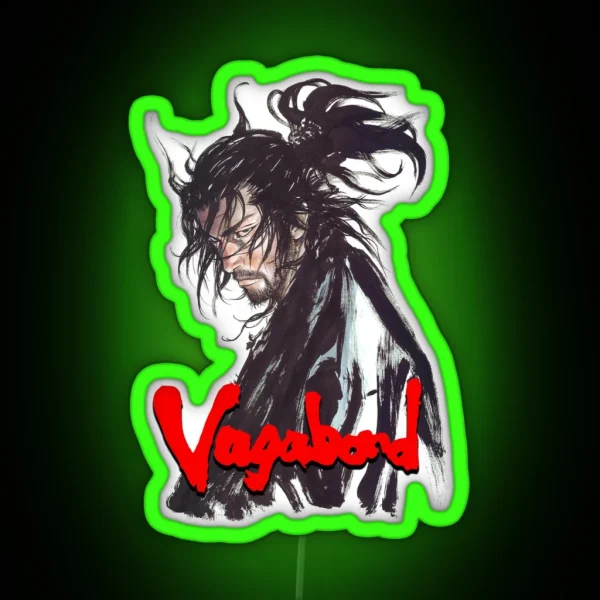 Vagabond Classic Manga Miyamoto Musashi RGB Neon Sign