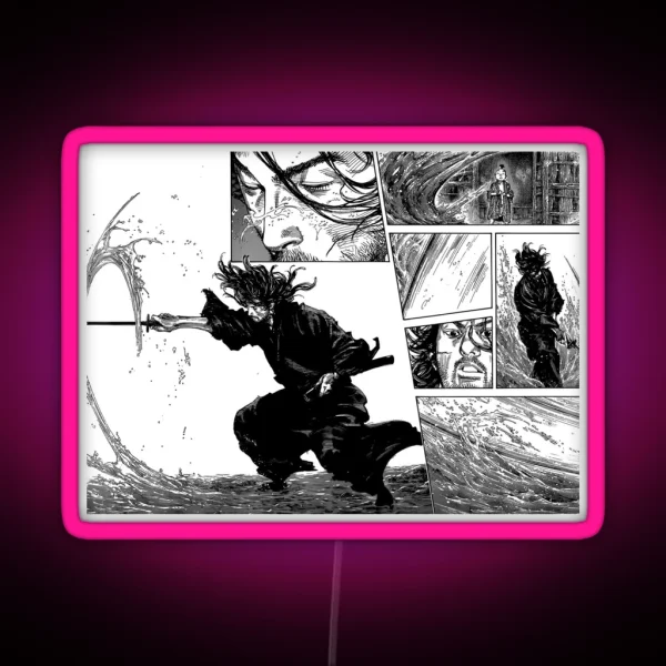 Vagabond Manga Panel RGB Neon Sign