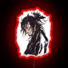Vagabond Musashi Miyamoto Neon Sign Illustration in Vibrant RGB Colors