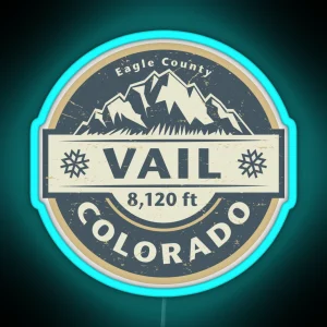 Vail Colorado RGB Neon Sign