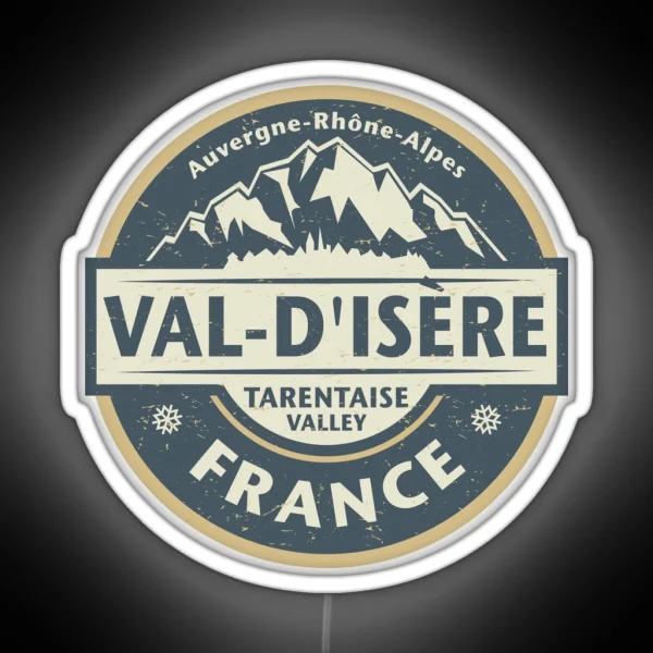 Val D Isere France RGB Neon Sign