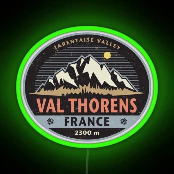 Val Thorens France RGB Neon Sign