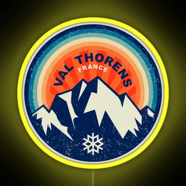 Val Thorens France Ski Area RGB Neon Sign