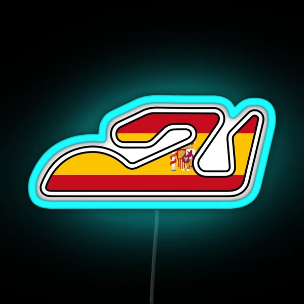 Valencia Motogp Spain Circuit Track Led RGB Neon Sign