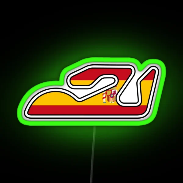 Valencia Motogp Spain Circuit Track Led RGB Neon Sign
