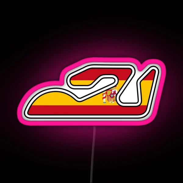 Valencia Motogp Spain Circuit Track Led RGB Neon Sign