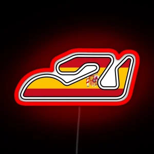 Valencia Motogp Spain Circuit Track Led RGB Neon Sign