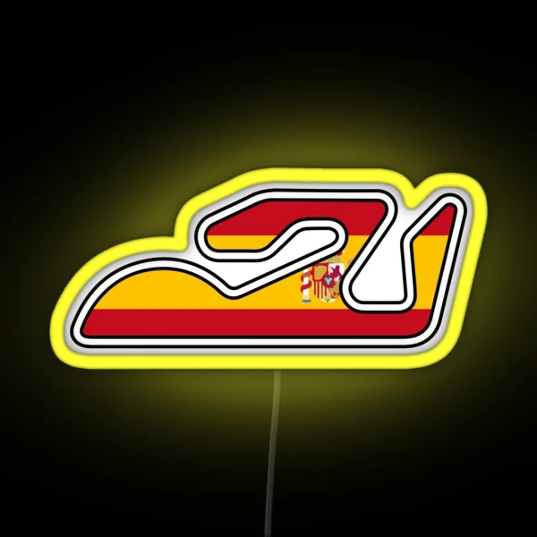 Valencia Motogp Spain Circuit Track Led RGB Neon Sign