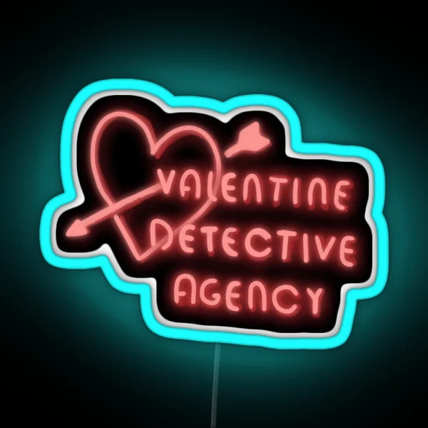 Valentine Detective Agency Neon Sign RGB Neon Sign
