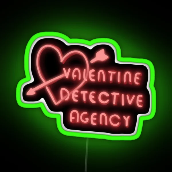Valentine Detective Agency Neon Sign RGB Neon Sign