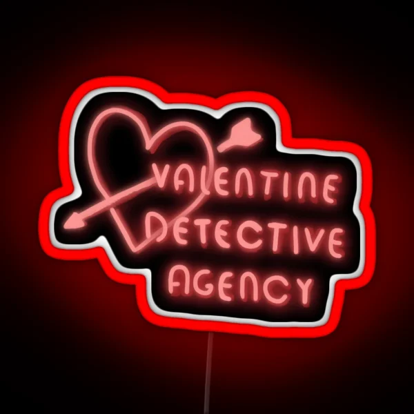 Valentine Detective Agency Neon Sign RGB Neon Sign