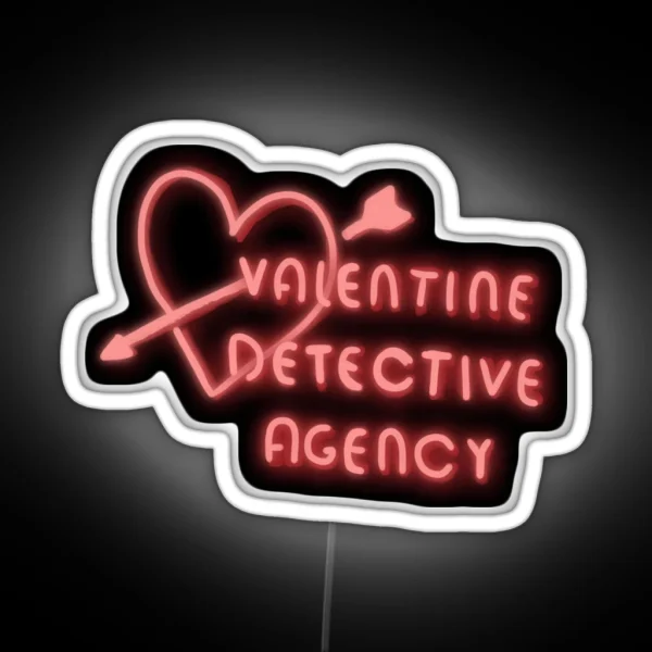 Valentine Detective Agency Neon Sign RGB Neon Sign