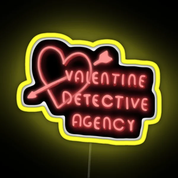 Valentine Detective Agency Neon Sign RGB Neon Sign