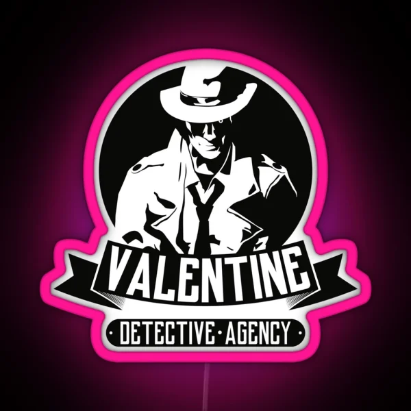 Valentine Detective Agency RGB Neon Sign