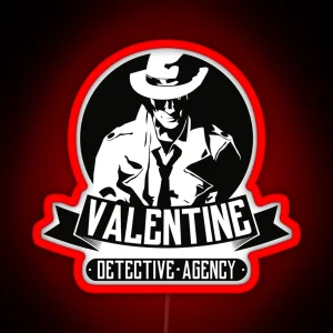 Valentine Detective Agency RGB Neon Sign