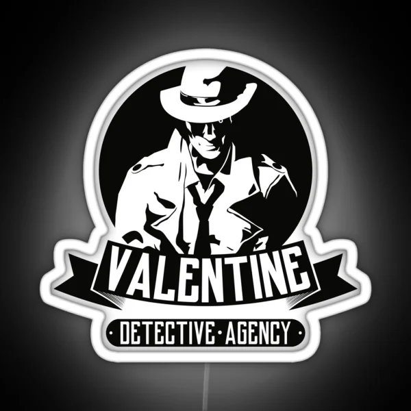 Valentine Detective Agency RGB Neon Sign