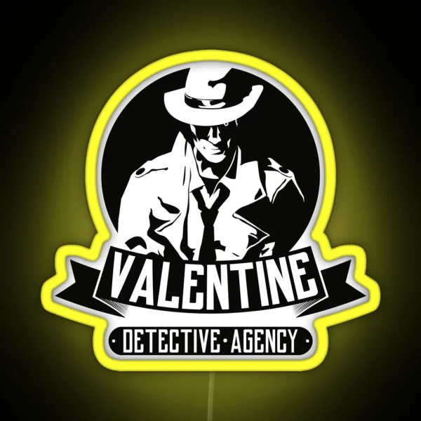 Valentine Detective Agency RGB Neon Sign