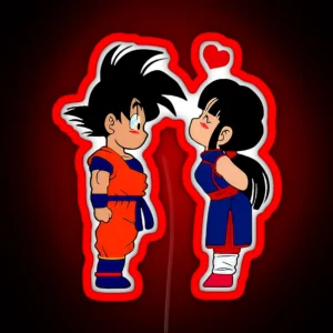 Valentine S Day Goku And Chi Chi Best Couple RGB Neon Sign