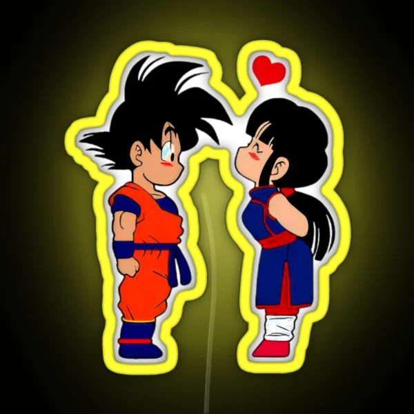 Valentine S Day Goku And Chi Chi Best Couple RGB Neon Sign