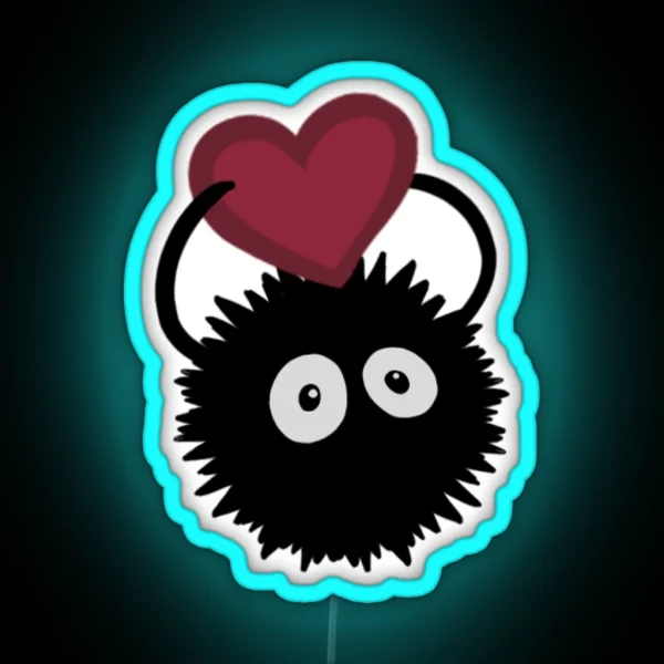 Valentine Soot Sprite RGB Neon Sign