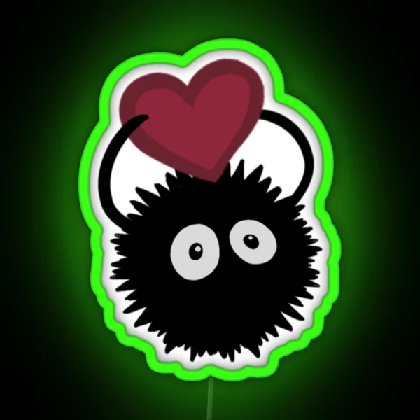 Valentine Soot Sprite RGB Neon Sign