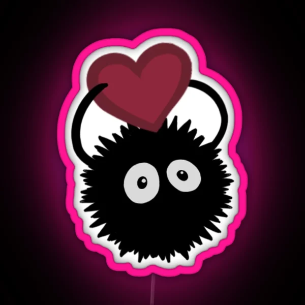 Valentine Soot Sprite RGB Neon Sign